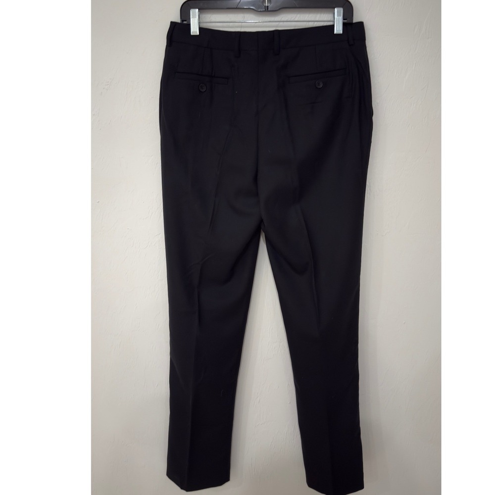 Magaschoni Women Black 100% Wool Straight Leg Dress Pants Trousers Size 8 NWT - Picture 4 of 7